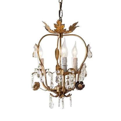 ثريا كريستال حديدية من DecorBites™ للممرات وغرف النوم والمطاعم والبار وغرف تبديل الملابس