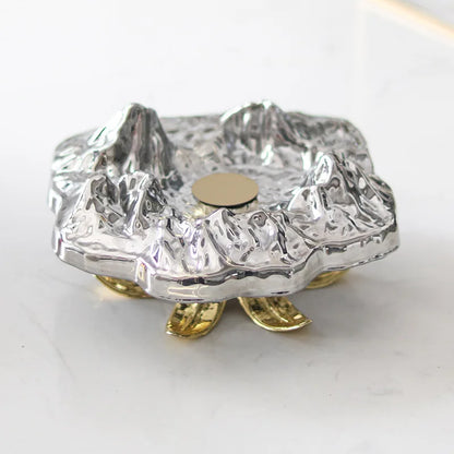 DecorBites™ High-Leg Iceberg Tray Desktop Organizer Decor Ashtray Candy Plate