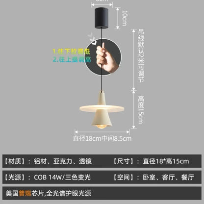 Lámpara de araña moderna DecorBites™ con forma de platillo volante LED para comedor o dormitorio - Diseño italiano de Frisbi