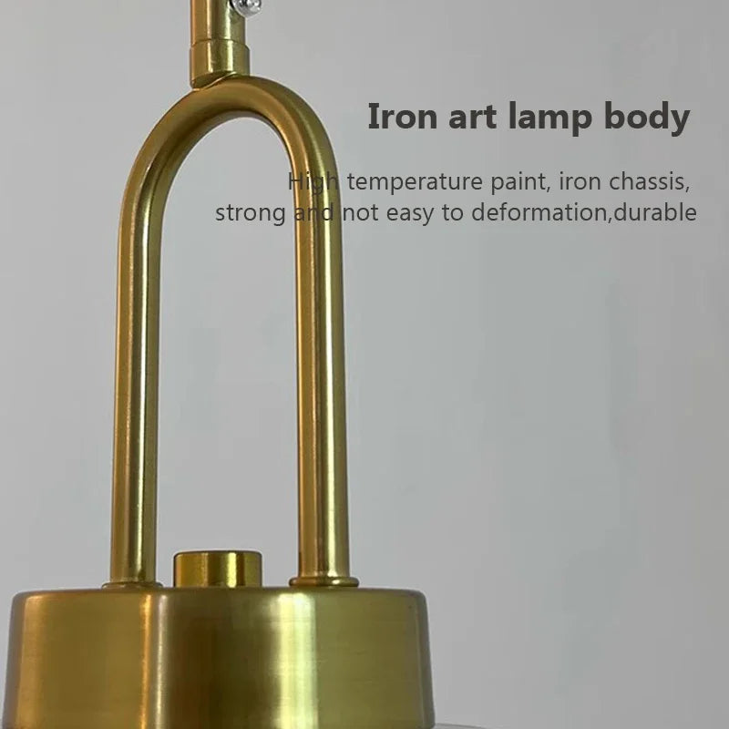 Nordic Clear Glass Pendant Light With Minimalist Shade