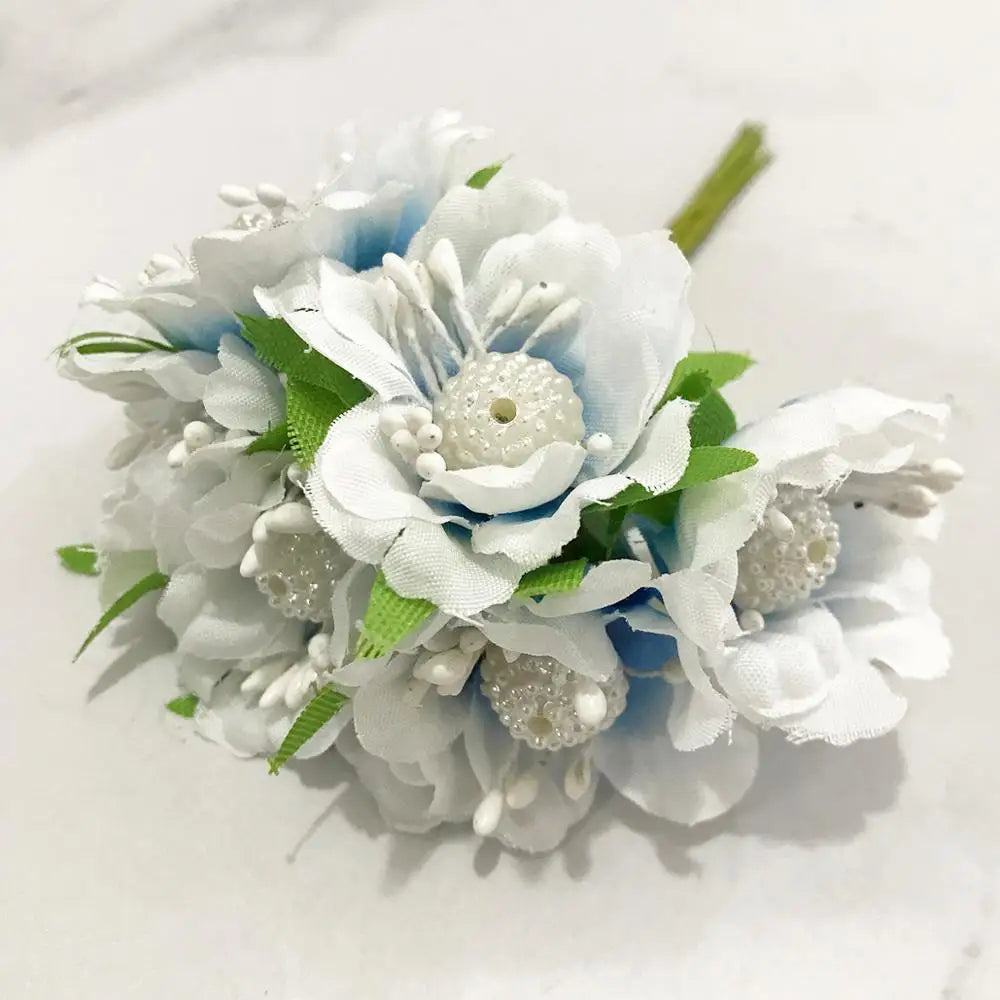 مجموعة DecorBites™ من زهور الكرز الزرقاء وزهور السداة لتزيين حفلات الزفاف في عيد الميلاد بنفسك