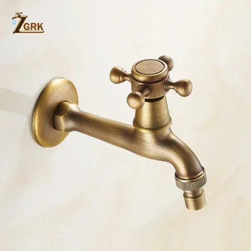 صنبور مياه ديكوري من DecorBites™ مصنوع من النحاس العتيق للحديقة للاستخدام في الحمام والاستخدام الخارجي