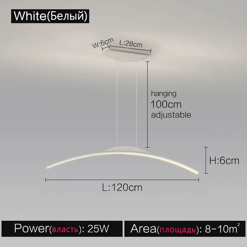 ثريا DecorBites™ Black Line: تصميم صالون أنيق، إضاءة فاخرة للمنزل والمطعم