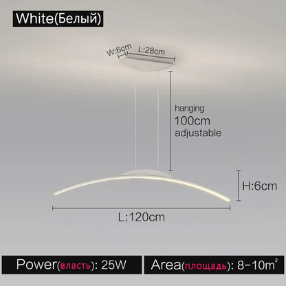 ثريا DecorBites™ Black Line: تصميم صالون أنيق، إضاءة فاخرة للمنزل والمطعم