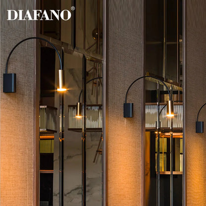 DecorBites™ Adjustable Rocker Wall Lamp: Minimalist Style for Living Room, Bedroom, and Study