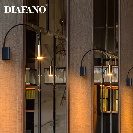 DecorBites™ Adjustable Rocker Wall Lamp: Minimalist Style for Living Room, Bedroom, and Study