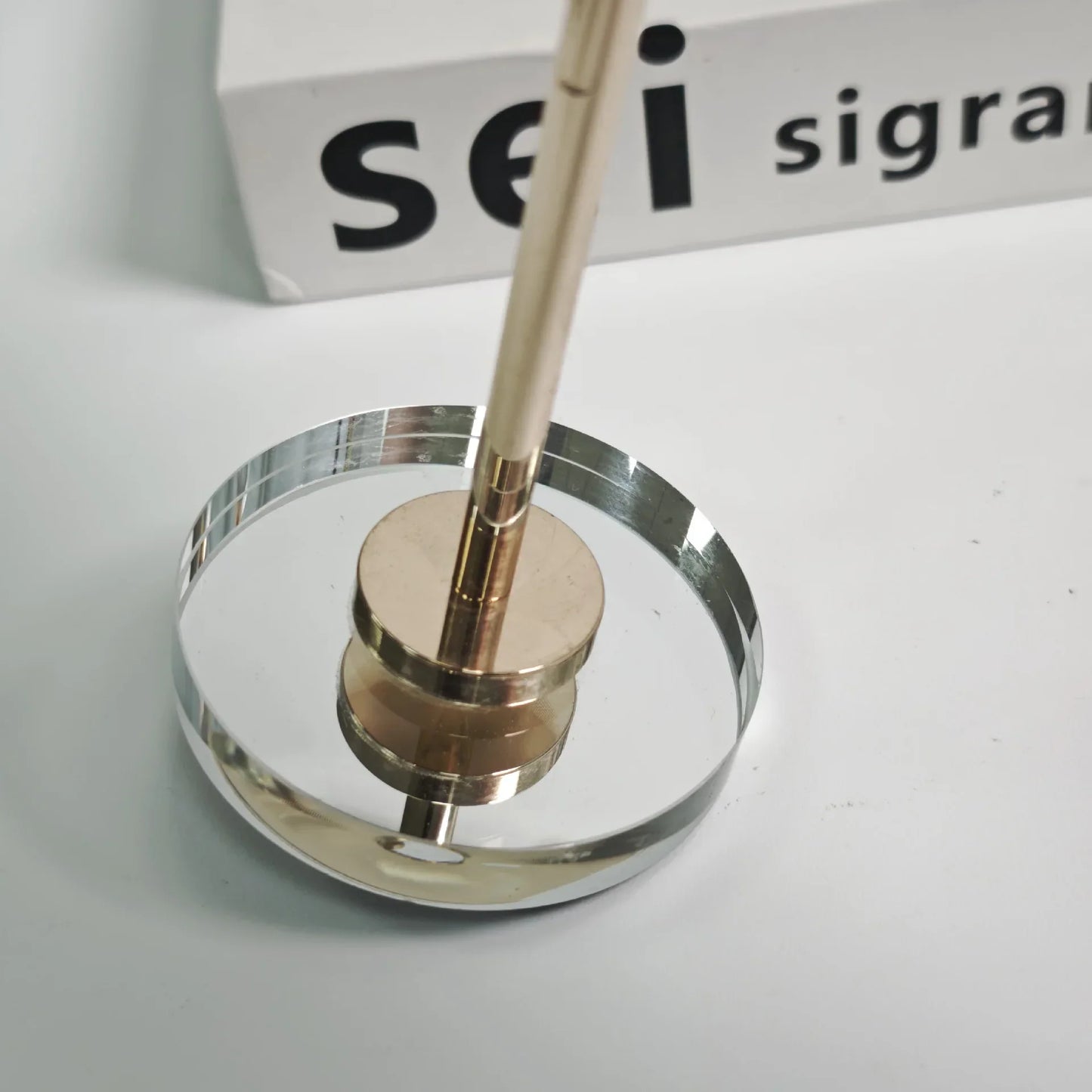 DecorBites™ Crystal Glass Candlestick Holder - Elegant Home Décor Accessory