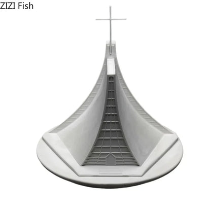 DecorBites™ Christian Church Gypsum Ornaments Luce Chapel Architecture Decoration Home Decor