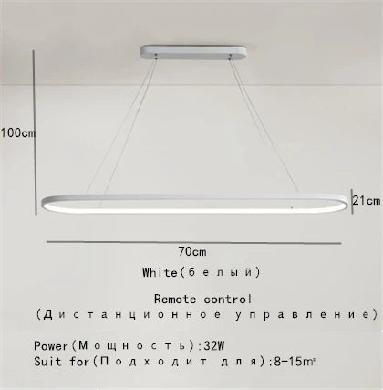 DecorBites™ Designer Oval LED Pendant Lamp for Living, Dining, Restaurant, Bedroom Lighting