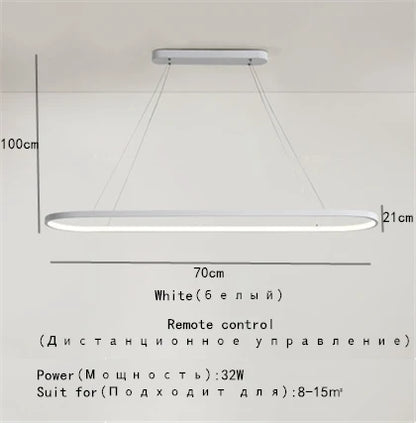 DecorBites™ Designer Oval LED Pendant Lamp for Living, Dining, Restaurant, Bedroom Lighting