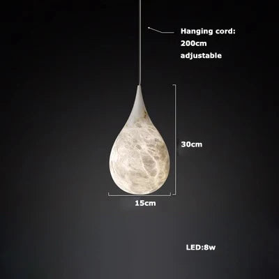 ديكوربايتس™ مصابيح LED بتصميم معلق من المرمر لغرفة المعيشة