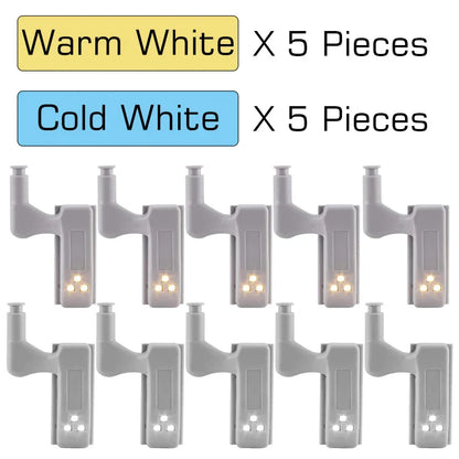 Luces LED DecorBites™ para armarios (paquete de 10) con sensor interno para vestidor o lámpara de noche de dormitorio