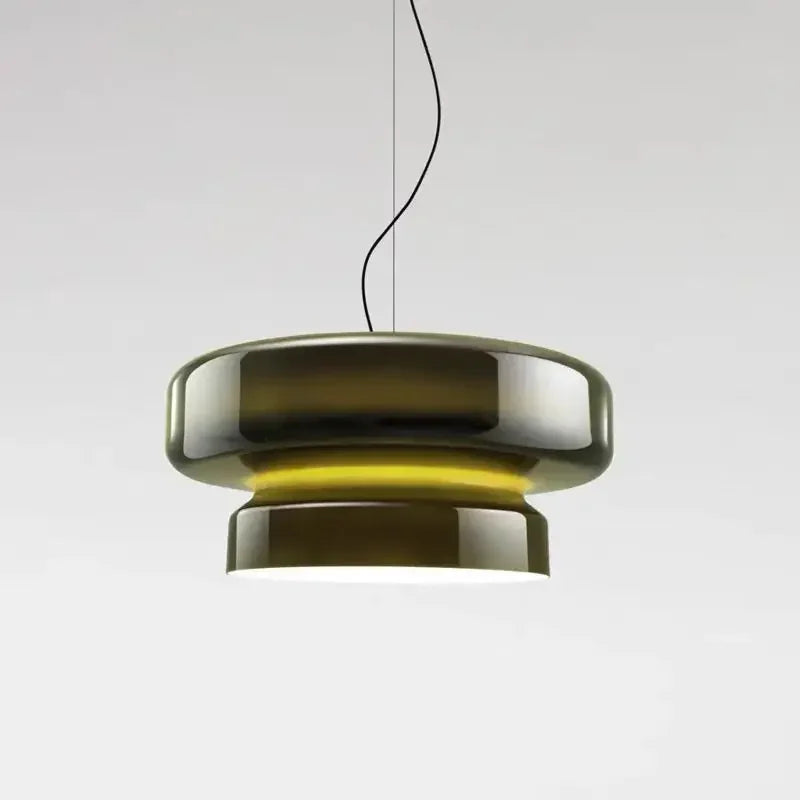 European Annular Glass Pendant Light