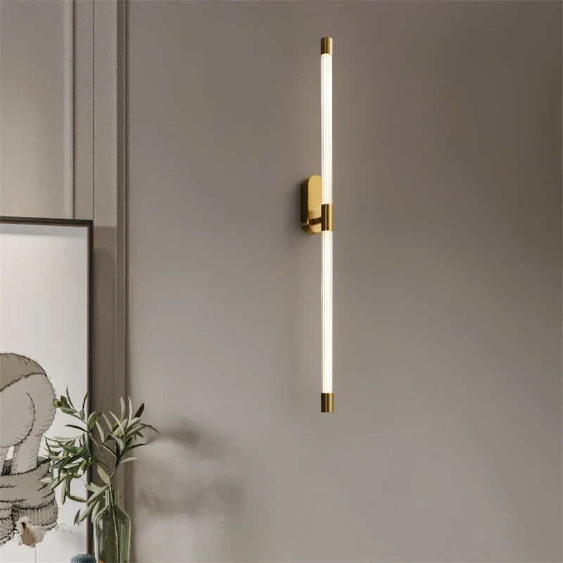 Lámparas de pared Decorbites™ de líneas geométricas doradas para la decoración de hogar moderna de lujo