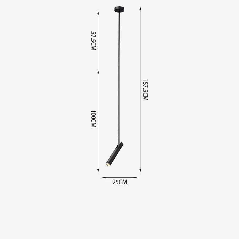 DecorBites™ Black Adjustable LED Pendant Chandelier for Bedroom, Kitchen, Living Room