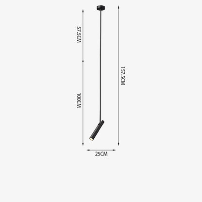 DecorBites™ Black Adjustable LED Pendant Chandelier for Bedroom, Kitchen, Living Room