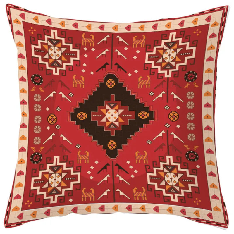Decorbites™ Ethnisch-böhmisches Geometrisches Kissenbezug für farbenfrohe Homestay-Dekoration