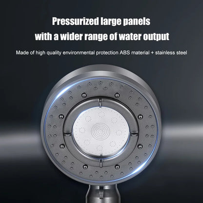 DecorBites™ Large Panel Adjustable High Pressure Shower Head for Eco-Friendly Rainfall Experience