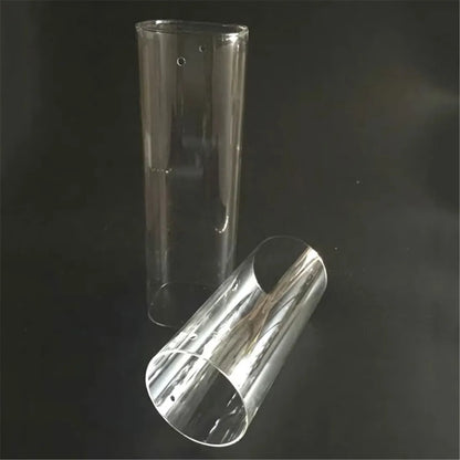DecorBites™ Cylinder Glass Hurricane Lamp Shade with 3-Hole Design