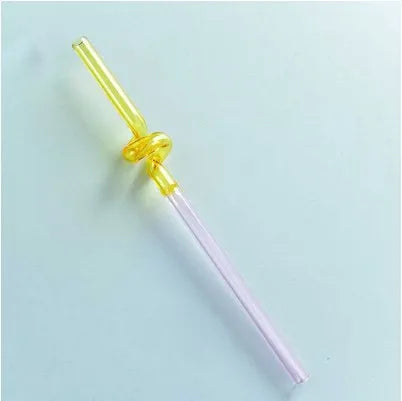 DecorBites™ Glass Straws: Reusable Heat-Resistant Long Drinking Straws, Wholesale for Milk Tea