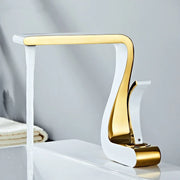 White Gold Brass Faucet