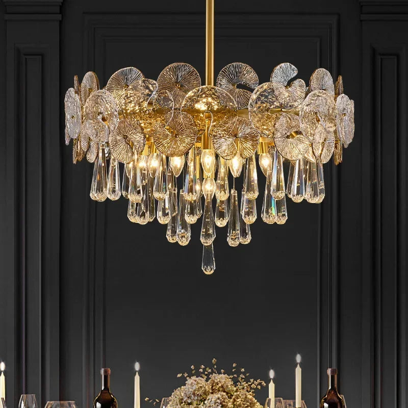 Luxury Crystal Lotus Chandelier