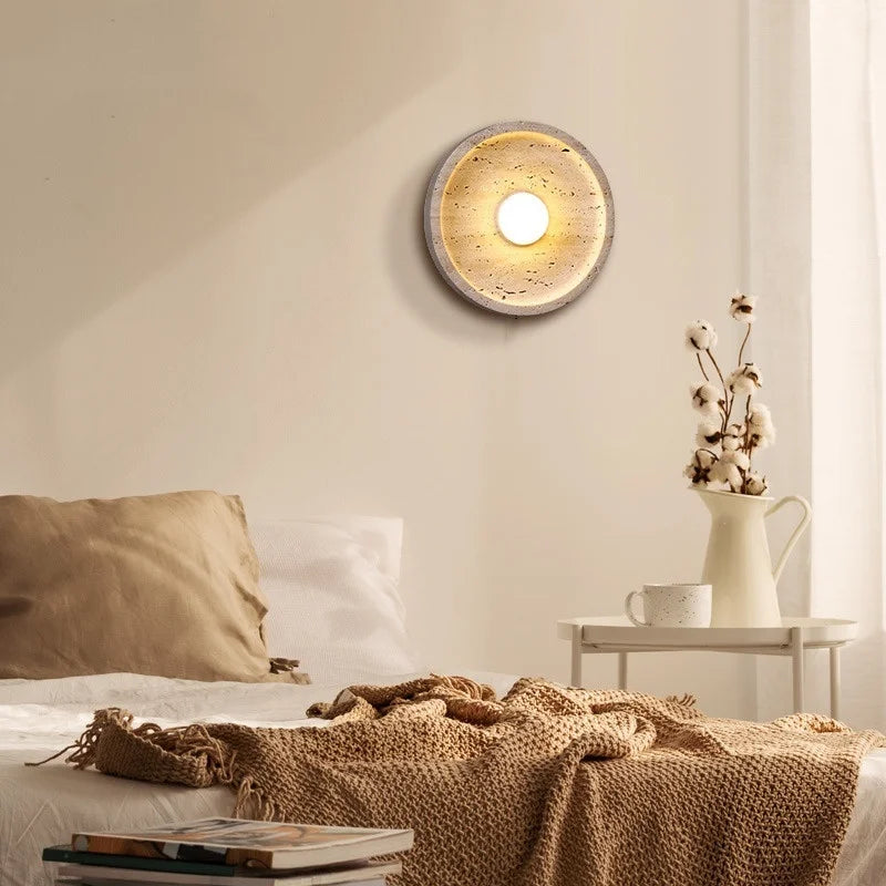 DecorBites™ LED Stone Wall Lamp Modern Nordic Mirror Light for Home Decor