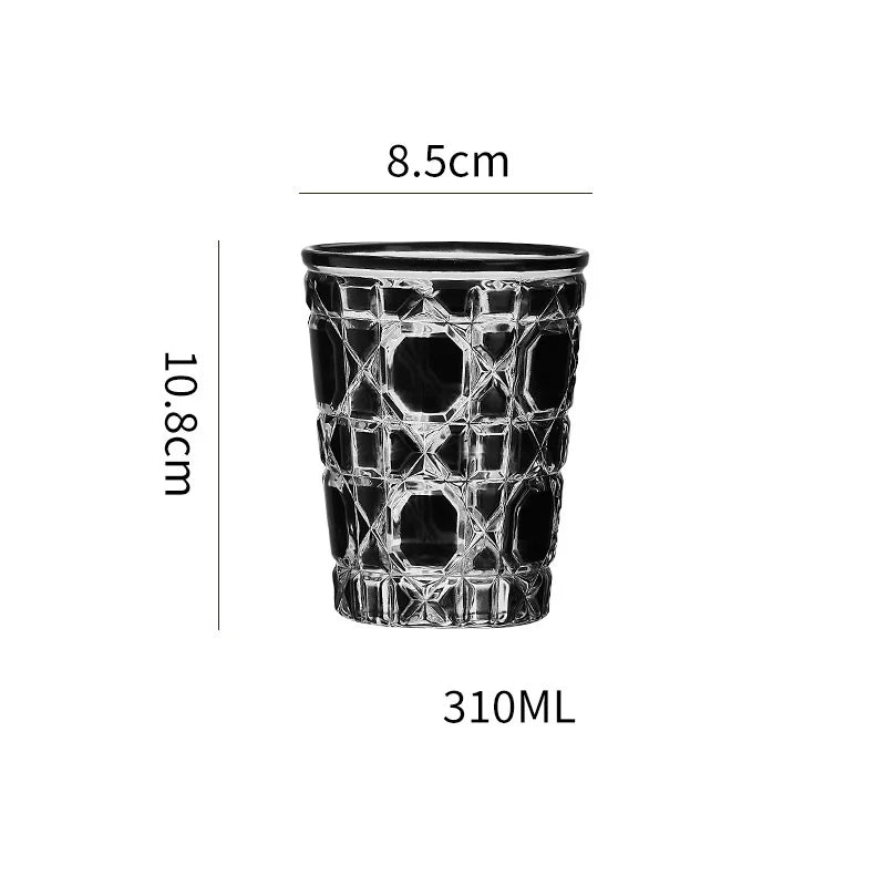 كوب ويسكي ثقيل من ديكوربايتس™، مصنوع يدويًا، سعة 310 مل