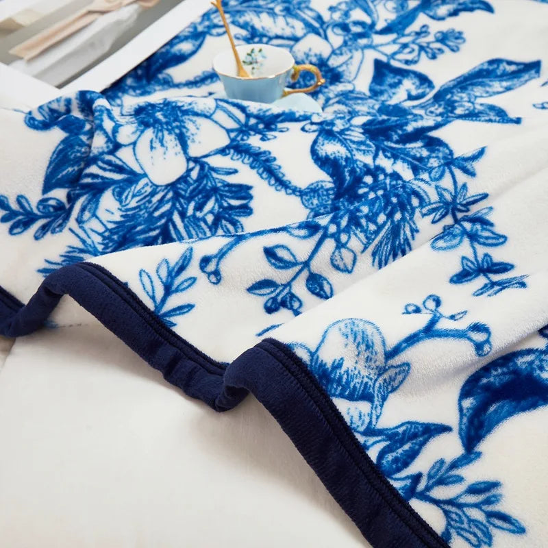 Manta de franela afelpada DecorBites™ - Funda de sofá y sábana para cama Queen doble, ideal para todas las estaciones