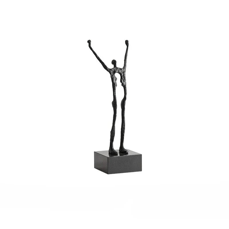 DecorBites™ Human Figure Sculpture Acrobatics Art Decor Abstract Figurine Metal Handicrafts