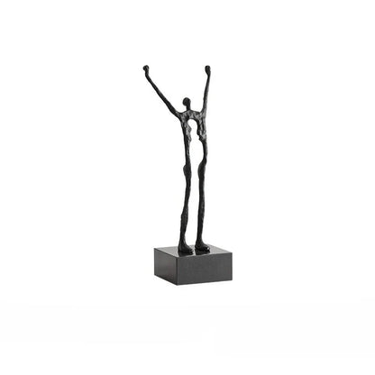 DecorBites™ Human Figure Sculpture Acrobatics Art Decor Abstract Figurine Metal Handicrafts