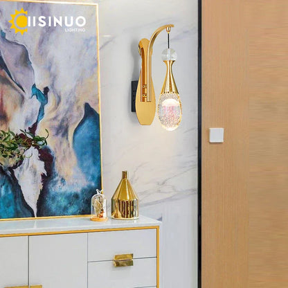 DecorBites™ Crystal LED Wall Sconce for Elegant Home Décor