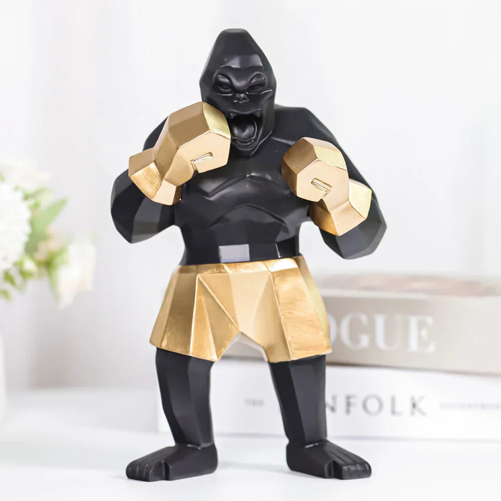 DecorBites™ King Kong Sculpture: Creative Gorilla Desk Decor and Gift