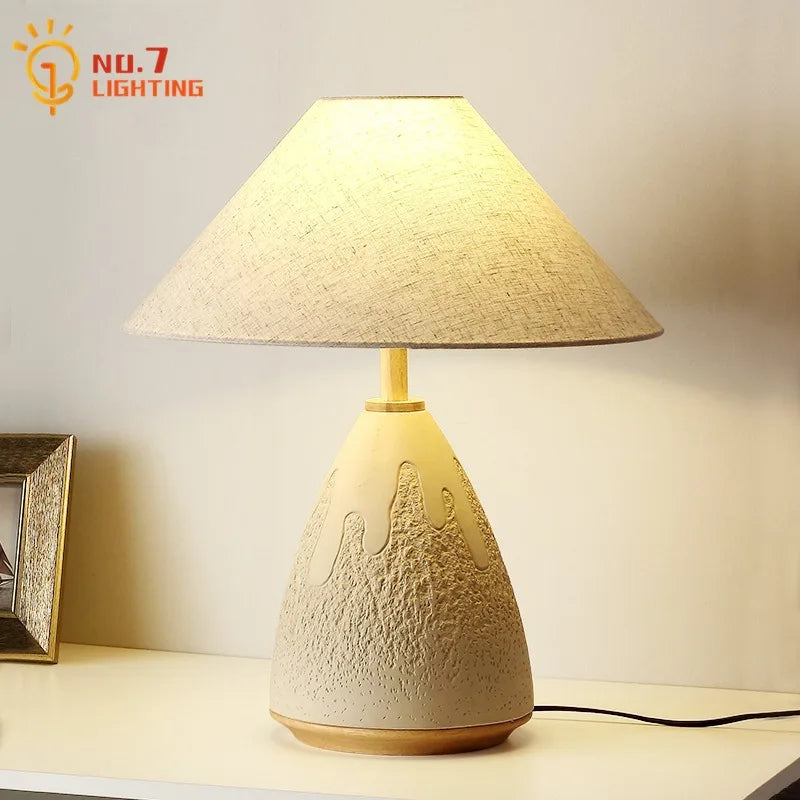 DecorBites™ Concrete LED Table Lamp Industrial Design for Bedroom, Hotel, Bar