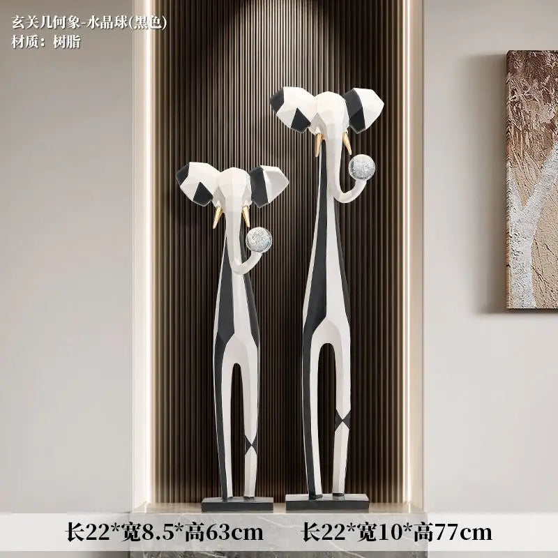 خزانة تلفزيون لغرفة المعيشة بتصميم فني تجريدي من DecorBites™، ديكور عصري فاخر، كبيرة ونحيفة