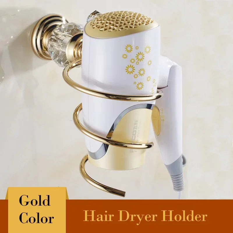 Toallero de baño DecorBites™ Crystal: Organizador de baño de estilo europeo