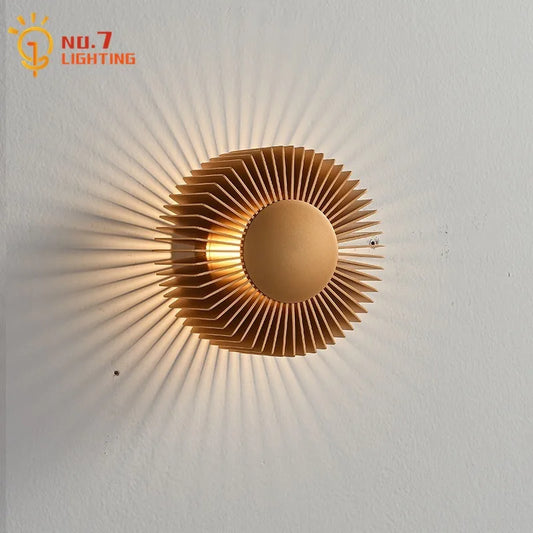 DecorBites™ LED Aluminum Wall Lamp: Modern Minimalist Art Decor for Living Bedroom Hotel