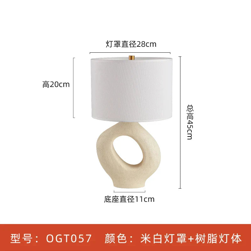 Lámpara de Mesa Japonesa Wabisabi™ E27 para Decoración de Iluminación en Sala de Estar y Dormitorio Decorbites