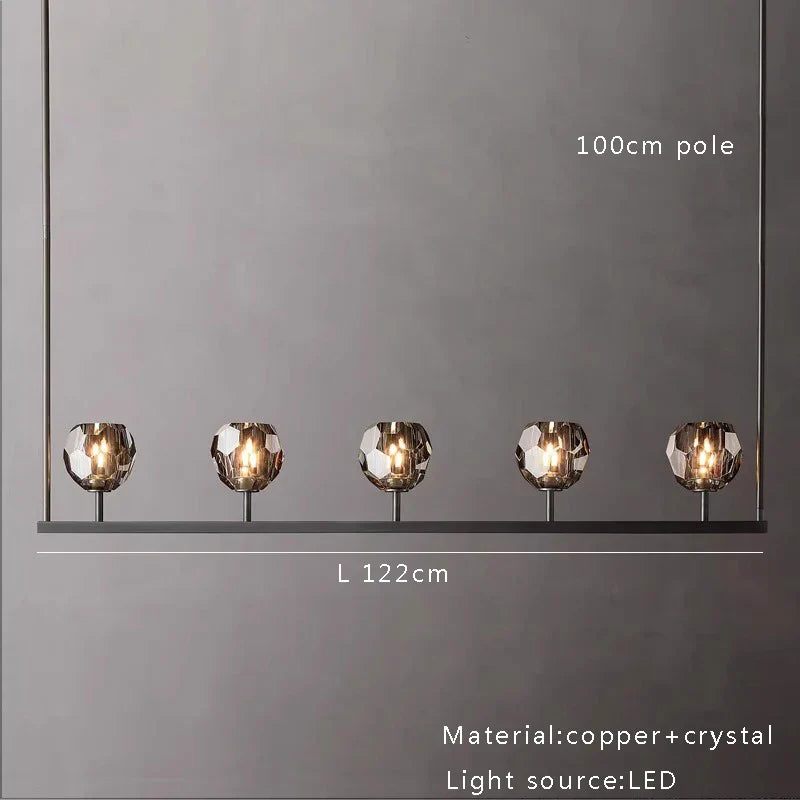 DecorBites™ Crystal Chandelier Lights for Modern Kitchen Island Bar Decor