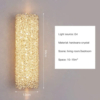 Aplique de pared de cristal DecorBites™ para dormitorio, vestíbulo, mesilla de noche o pasillo.