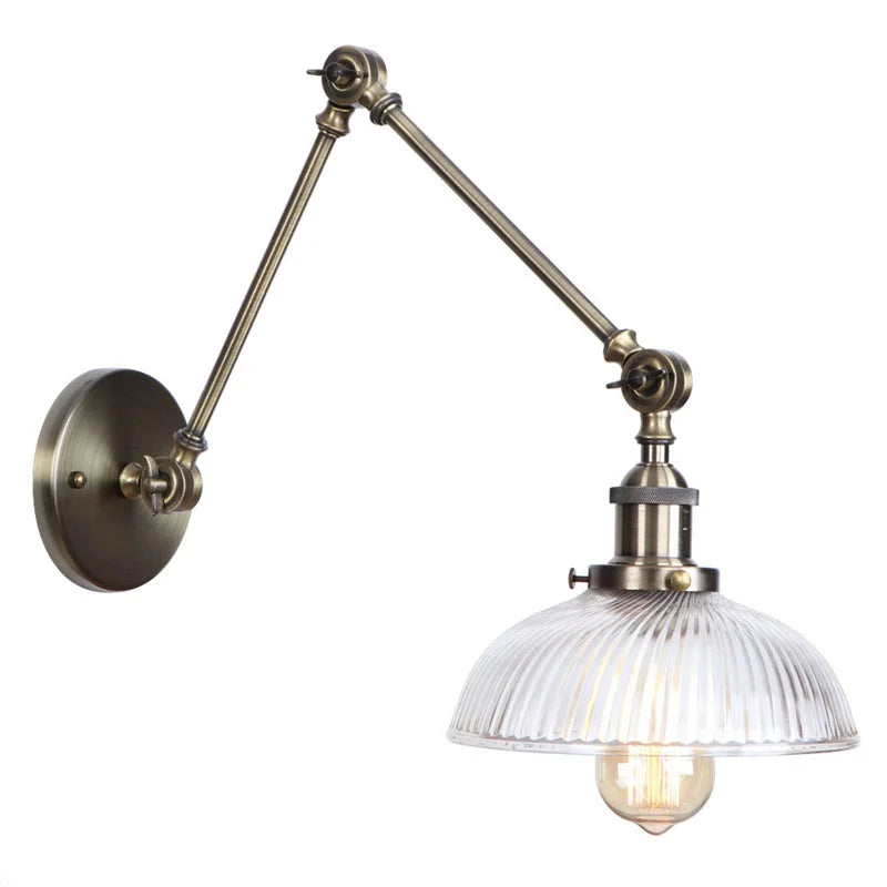 DecorBites™ LED Glass Swing Arm Wall Lamps for Bedroom, Bathroom, and Stairway