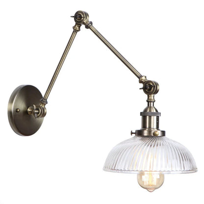 DecorBites™ LED Glass Swing Arm Wall Lamps for Bedroom, Bathroom, and Stairway