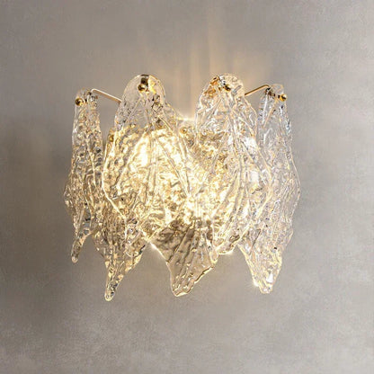 DecorBites™ Glass Petal LED Chandelier for Bedroom Dining Living Room Lighting