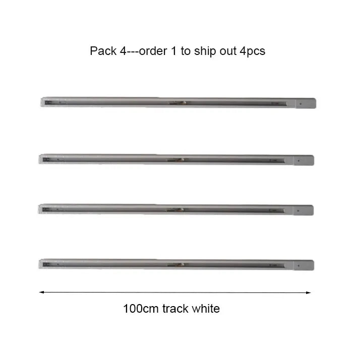 DecorBites™ Aluminum Track Rails for LED Spotlights with T-L Connector