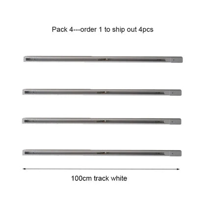 DecorBites™ Aluminum Track Rails for LED Spotlights with T-L Connector