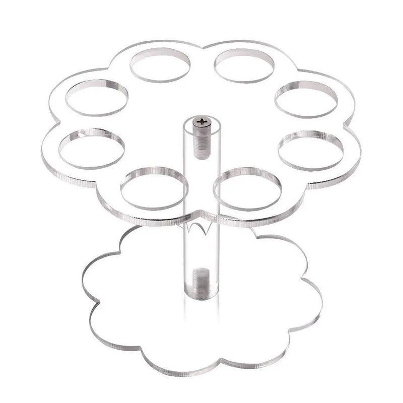 DecorBites™ Ice Cream Cone Holder Stand: Durable Acrylic Display Rack for Cupcakes & Cones