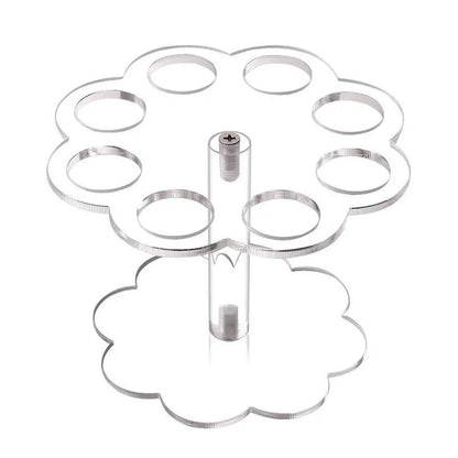 DecorBites™ Ice Cream Cone Holder Stand: Durable Acrylic Display Rack for Cupcakes & Cones