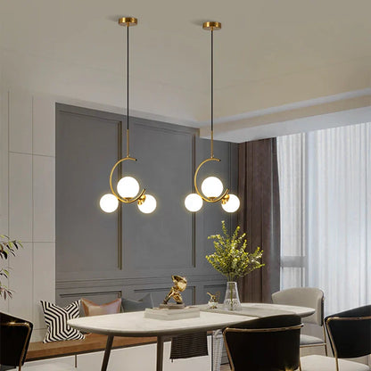 Lámpara de araña LED con bola de cristal DecorBites™ para comedor, cocina, dormitorio o bar.