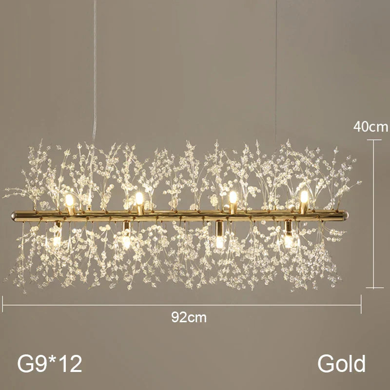 DecorBites™ Dandelion Chandelier: Nordic Minimalist Wrought Iron LED Indoor Light for Living Room