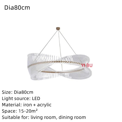 DecorBites™ Golden Round Ceiling Chandelier for Bedroom Dining Art Gallery Indoor LED Fixture